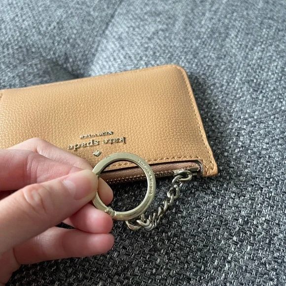 Kate Spade Tan Leather Card Holder - Picture 7 of 10